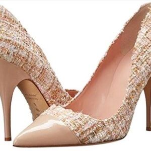 Kate Spade Beige Tweed Heels